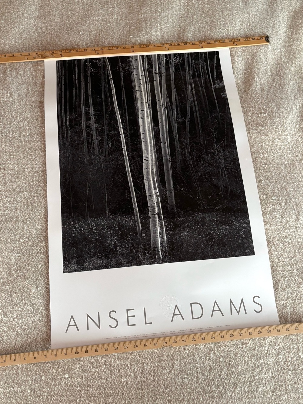 Vintage 90s Ansel Adams Print Poster